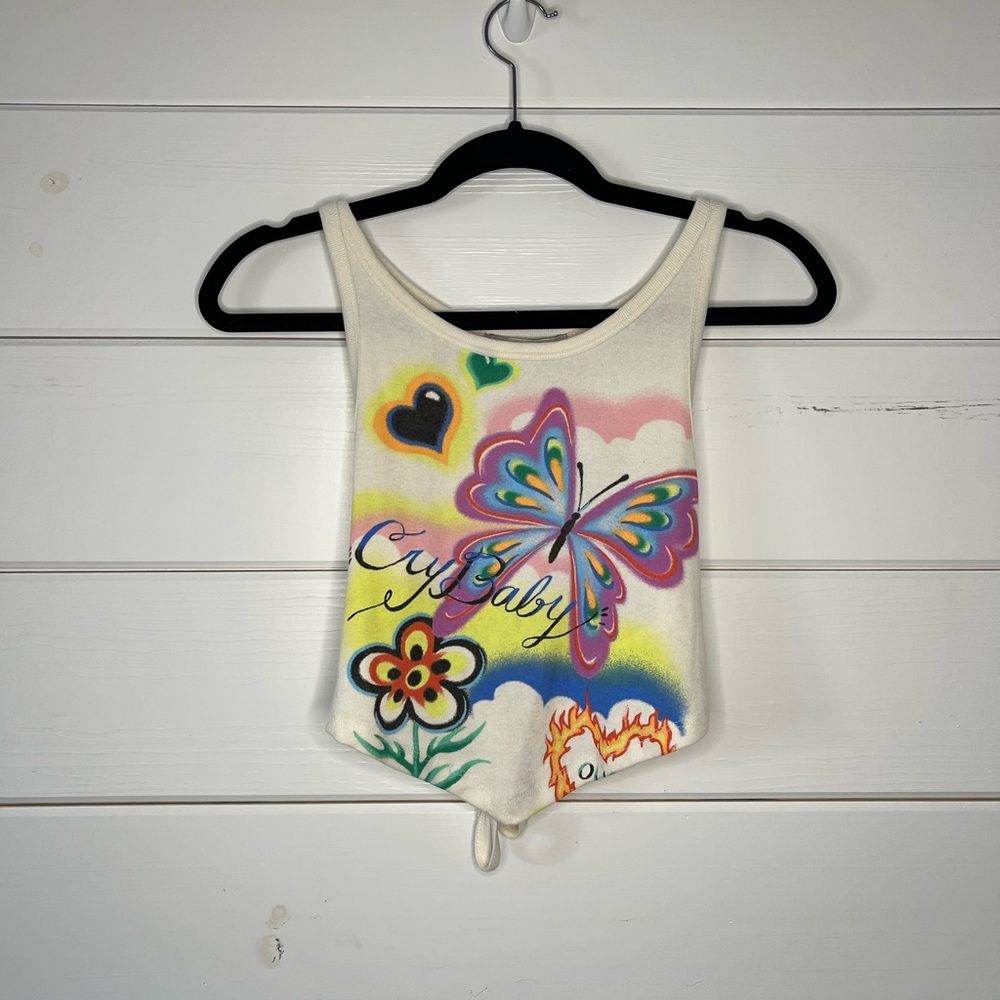 Open back crop top